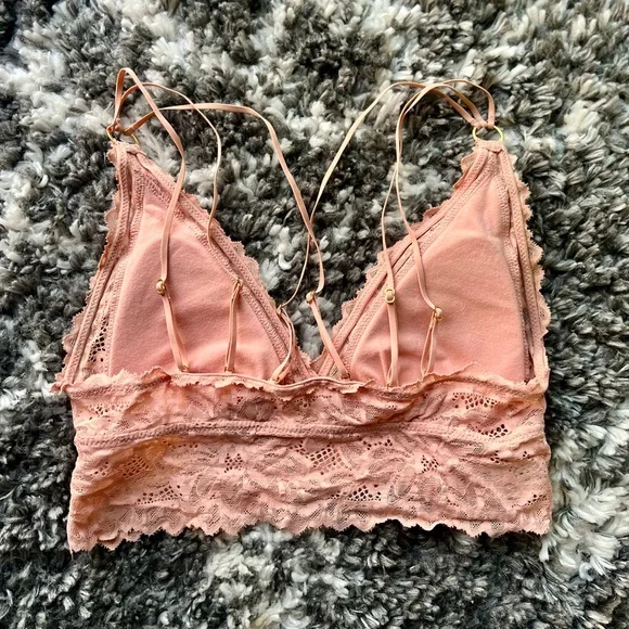 Aerie Sunkissed Lace Padded Plunge Bralette - Picture 5 of 5